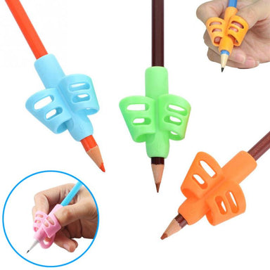 3Pcs/Set Children Pencil Holder Tools Silicone